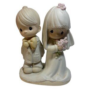 Precious Moments Wedding Figurine God Bless You Jonathan & David 1979